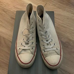 White Converse High Tops